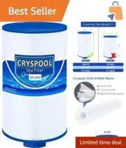 Durable 1 1/2" Thread Spa Filter, 2402 Compatible with Free Flow & Lifesmart