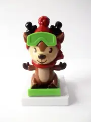 Dancing Reindeer Bobble Head/Moving Head with Ski Glasses