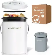 Kitchen Compost Bin Countertop Small Compost Pail Compost Container with Lid