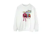 DC Comics Mens Batman Comic Cover Rainbow Batman Sweatshirt (White) (S)