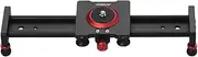 Andoer 30cm/12inch Aluminum Alloy Camera Track Slider Video Stabilizer Rail for DSLR Camera Camcorder DV Film Photography, Load up to 11Lbs