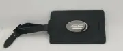 *NEW* KRISPY KREME DOUGHNUTS Black Genuine Leather Luggage Suitcase Tag *RARE!*