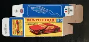 Matchbox Superfast #20 Lamborghini Marzal ‘68-‘70 Type F Repro Box