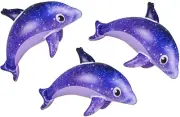 3 Pc Set | Galaxy Dolphin Inflates | Inflatable Pool Toys and Decorations | 36 I