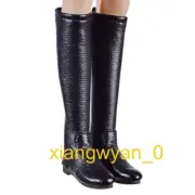 1/6 Black Flat Boots Hollow Shoes Model Fit 12inch Female shoe Figure DOll