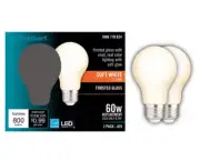 EcoSmart LED Light Bulb 60-Watt Equivalent Dimmable 2700K Soft White (2-Pack)