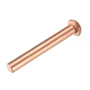 50 Pcs 5/32" x 1 3/16" Round Head Copper Solid Rivets Fasteners