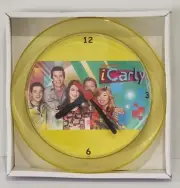 iCarly Yellow 7" Novelty Wall/Desk Clock. New. Miranda Cosgrove Freddie Benson