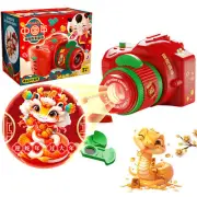 Kids Projection Camera Toy,Pretend Play Camera Toy for New Year