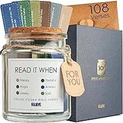 BLIEVE- Bible Verse Jar, Read Me When Bible Verses Jar For Daily Encouragement, Inspirational Prayer & Reflection, Christian Gifts For Women and Men, Religious Father Day Gifts For Him