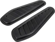 HEALLILY 1Pair Car Bonnet Accessories Engine Cover Vent Decoration Easy Installation Durable Rain Sun Protection Stylish Design for Enhanced Car Aesthetics