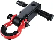 2" Shackle Hitch Receiver D-Ring Shackle With Trailer Lock Pin Towing Accessories For Trucks Off-Road Vehicle Recovery