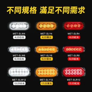 【冠和工程】led照明燈 汽車小燈 6顆白光12~24V 防撞燈 車邊燈 SLW6-F(掛車強光 車用led燈 車頭燈)