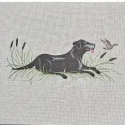 BARBARA EYRE NEEDLEPOINT CANVAS: LABRADOR BE-603 GG