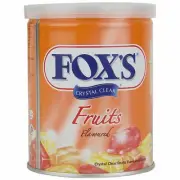 Nestle Fox's Crystal Clear Flavored Candy Tin, Fruits, 180 g