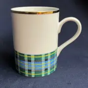 Williams Sonoma WS01 "MacNeil Tartan - Plaid Series" Gold Trim 3 7/8" Mug