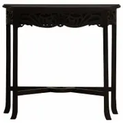 Jepara Carved Sofa Table - Chocolate