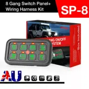 8 Gang Switch Control Panel Electronic Relay System Kit Car Marine Boat 12V 24V