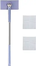 Compact Mop, Portable Flat Dust Mop with Cleaning Towels, Cleaning Mop Set, Hardwood Floor Mop, Dry and Wet Mop for Wood, Hardwood, Laminate, Tile