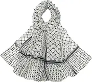 [MAIDONG] Palestine,Breathable Arab Scarf - Scarf Chiffon Desert, Head Neck Scarf, Breathable Arab Wrap for Men Women