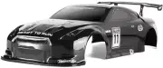 Maveric Strada DC Body Shell HSP On Road 1/10 Scale Pre-Painted Nissan GTR Black