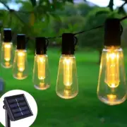 LED Solar String Light With Outdoor Garland Globe Bulbs Fairy Lamp For Garden