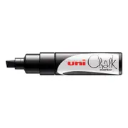 [Uni-Ball] Uni Chalk Marker with Chisel Tip 8mm (Black)