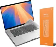 GhostCover FlexType Premium Keyboard Protector Compatible with 2021-2025 M4/M3/M2/M1 Pro/Max MacBook Pro 14/16, M4/M3/M2 MacBook Air 13/15, US Keyboard Layout, Translucent Tinted