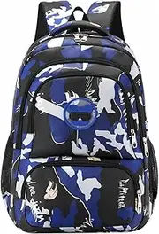 [SellerFun] Boys Primary School Backpack Large Capacity Trendy Camouflage Elementary Daypack