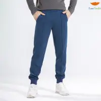 在飛比找momo購物網優惠-【EverSmile 幸福台灣】男保暖束口長褲(磨毛保暖、鬆