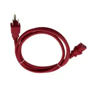 6Ft Power Cord RED for DYNEX TV DX-LCD26-09 DX24L150A11 DX32L150A11 DX37L150A11