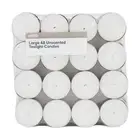 Unscented & Scented Bulk Tealight Candles Smokeless Burning,pack Of 48 Candles