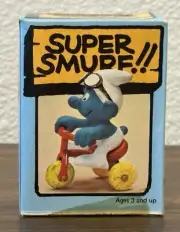 Vtg Schleich Peyo Super Smurf Tricycle. 6506. Brand New, Sealed. HTF!