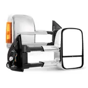 Pair Chrome Extendable Towing Mirrors Gen1 for Holden Colorado7 MY2013-MY2016