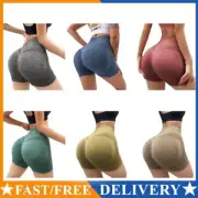 Waist Workout Shorts Fitness Yoga Shorts Lift Butt Sexy Women Yoga Running AU