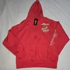 Poison” Nothing But A Good Time” 2018 Tour Red Unisex Full Zip Hoodie Size XL