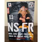 日版金證 海賊王 航海王 牛仔褲 NSFR 01 魯夫 黑色DXF 景品