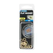 Zenith 5/32" Solid Brass Round Flat Washer - 30 Pack