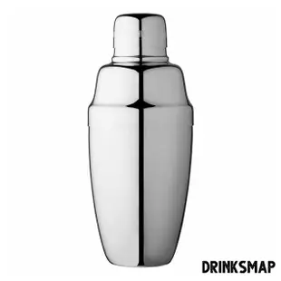 【Drinksmap】三件式雪克杯 經典款 500ml(雪克杯 優質不鏽鋼 不鏽鋼 調酒 調酒器具 Cocktail Shaker)