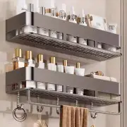 Bathroom Shelf Shelves Wall Mounted Shampoo Storage Rack Holder Square Bath