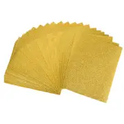 Dark Yellow Glitter EVA Foam Sheets 11 x 8 Inch 2mm Thick for Crafts DIY 24 Pcs