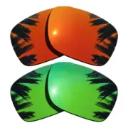 Orange Red Mirrored&Green Replacement Lenses for-Oakley Proxy OO9312 Polarized