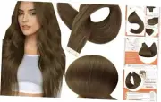 Tape in Hair Extensions Seamless Tape in Extensions 10 Inch # 3 Brown Dark