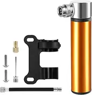 yuksok Mini Bicycle Tire Air Pump 120 PSI Tire Pump Aluminium Alloy for Road & Mountain Bike Repair Tool Fast Inflation Ball Inflator Portable