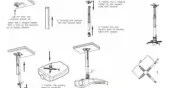 Universal Projector Ceiling Mount Bracket Fitting Flat for LCD/DLP Projector,USA