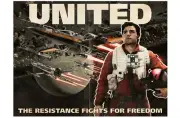 Star Wars: The Force Awakens United Poe X-Wing Lithograph Art 24x18 SW TFA NEW