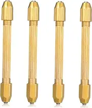 OSALADI Mini Hand Drill Carving Tool Watch Repairing Set Double-head Drill for Wood Plastic