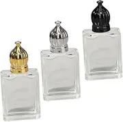 LALADEFIEE 3Pcs Refillable Perfume Bottles with Roller Ball Design Portable Essential Oil Containers for Personal Use Salons and Spas Elegant and Options