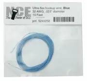 NEW NCE 5240256 Ultraflex Wire 32 Gauge 10ft Blue FREE US SHIP
