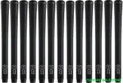 The Grip Master Perforated Leather Golf Grips Midsize Black .600" Set of 13